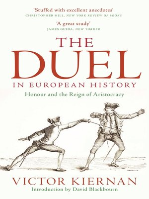 cover image of The Duel in European History